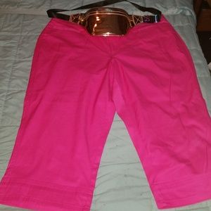 Hot pink capris